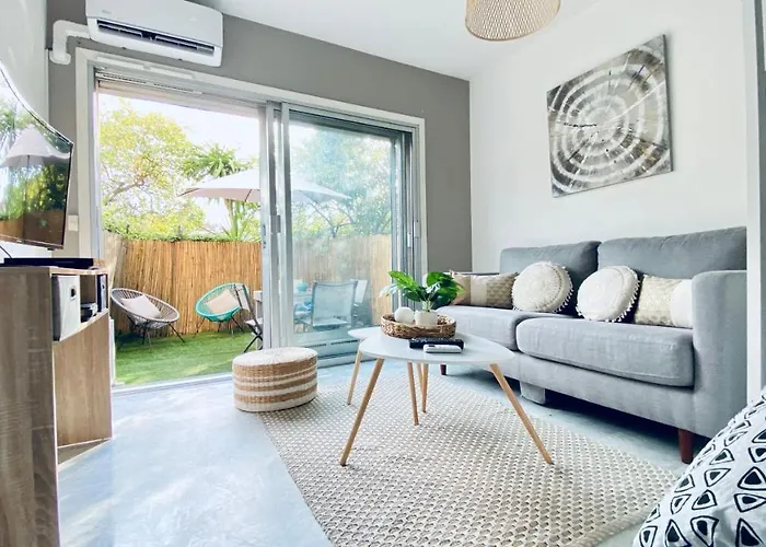 Le Chataignier Modern Center Parking Garden Apartment